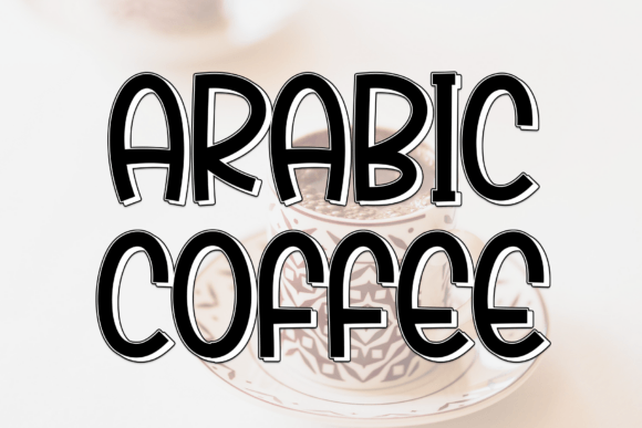 Arabic Coffee Font for Branding