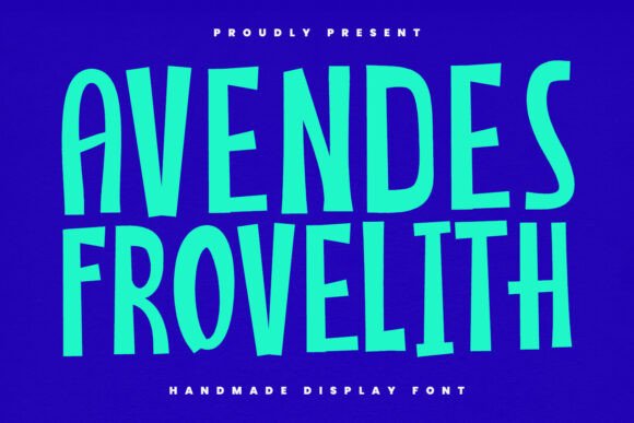 Avendes Frovelith Font for Branding