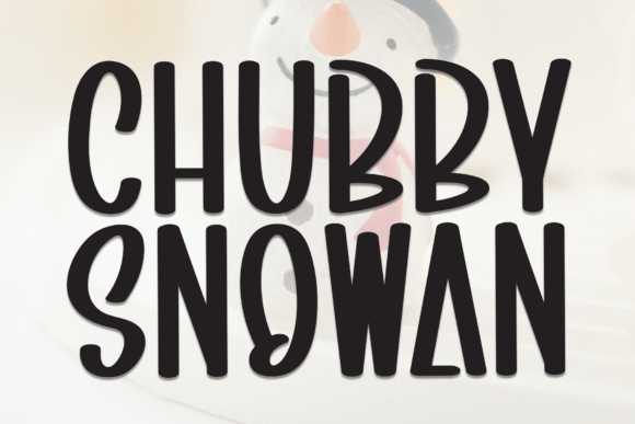 Chubby Snowman Font for Creative Campaigns