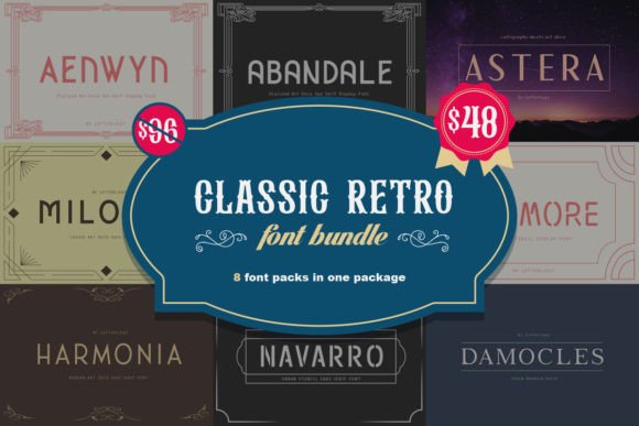Classic Retro Bundle Font