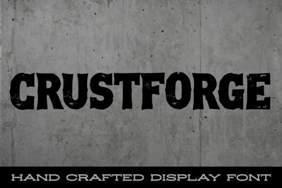 Crustforge Font for Bold Craft Projects