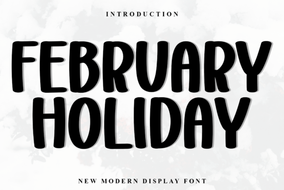February Holiday Font