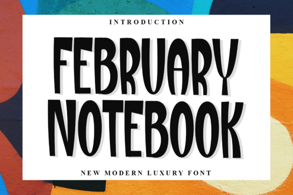 February Notebook Font for Creative Projects