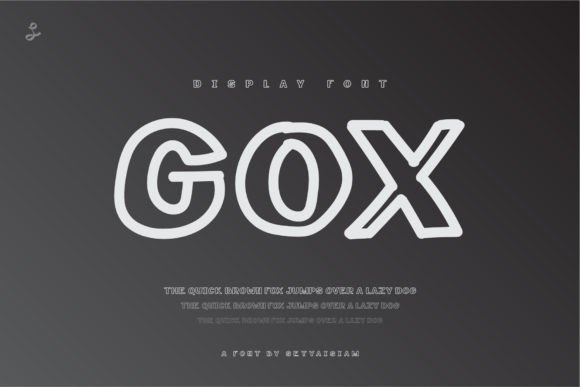 Gox: A Bold Display Font