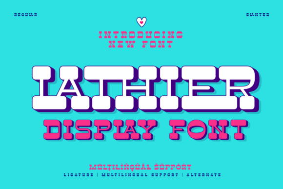 Lathier: A Bold Display Font