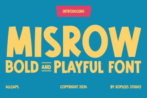 Misrow: A Bold Display Font