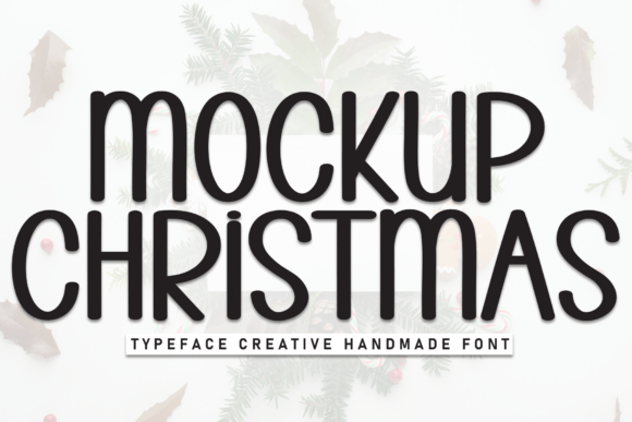 Mockup Christmas Font