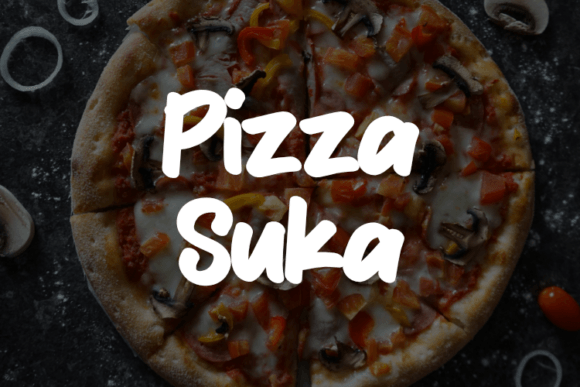 Pizza Suka Font for Bold Branding