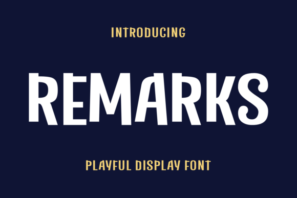 Remarks Font for Creative Design