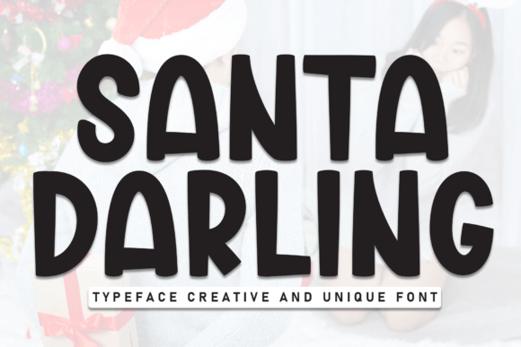 Santa Darling Font for Festive Design