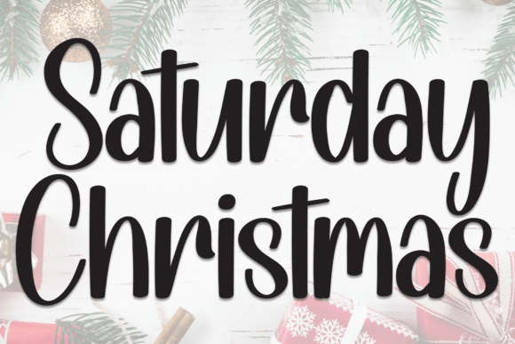 Saturday Christmas Font Review