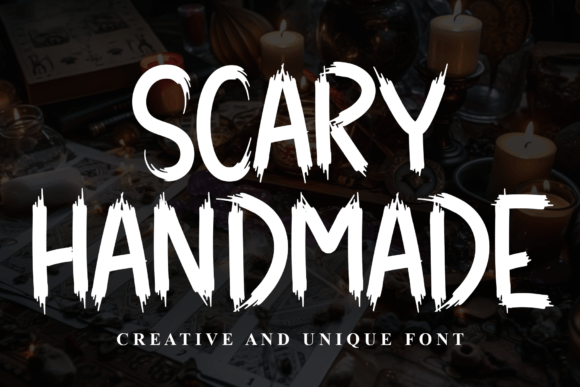 Scary Handmade Font