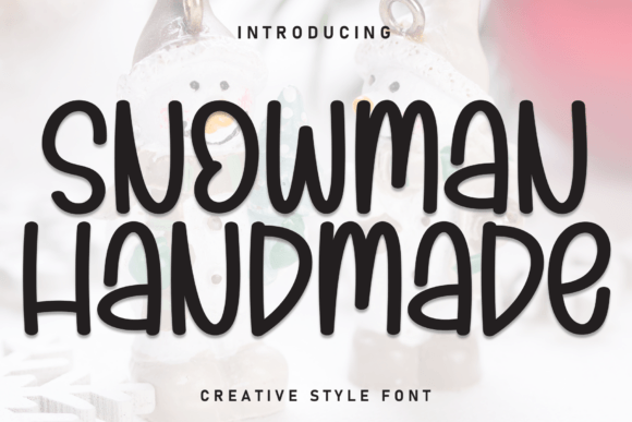 Snowman Handmade Font for Creative Campaigns