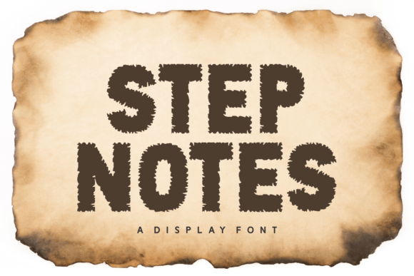 Step Notes: A Playful Font for Editorial Design