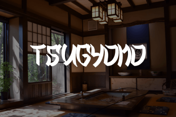 Tsugyono: A Display Font for Creative Expression