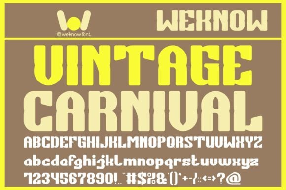 Vintage Carnival Font