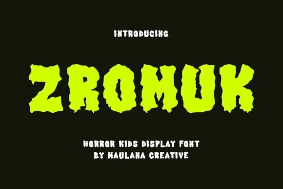 Zromuk: A Playful Display Font for Kids' Brands